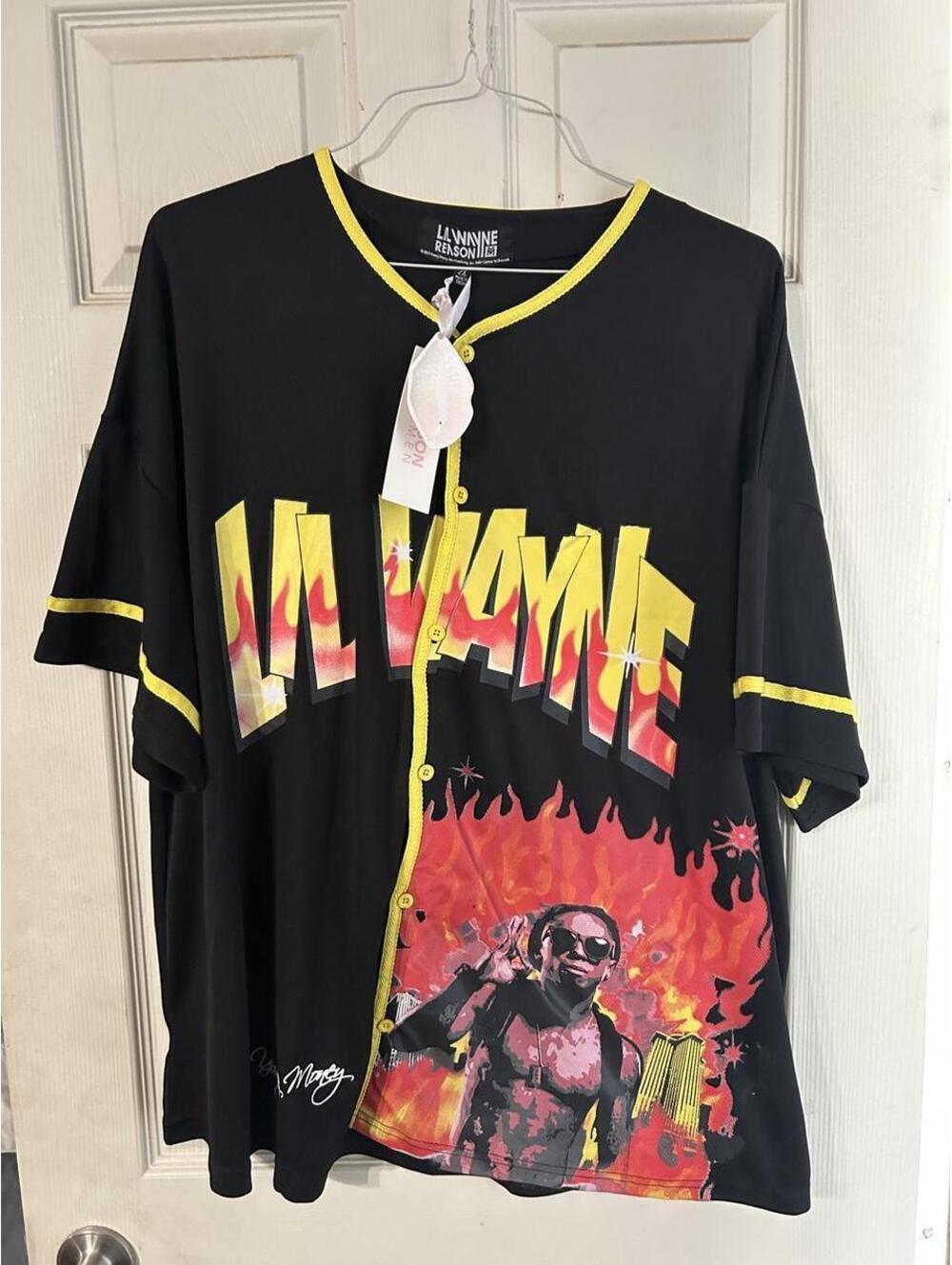 lil wayne reason ii graphic baseball jersey 2X